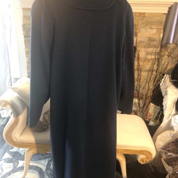 D’ALLAIRD’S Vintage Granny Cottagecore Blue Wool Coat - Picture 4 of 7